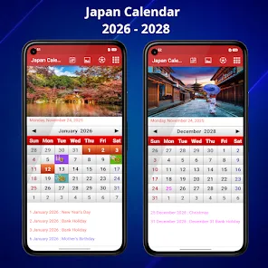 Japan Calendar 2026